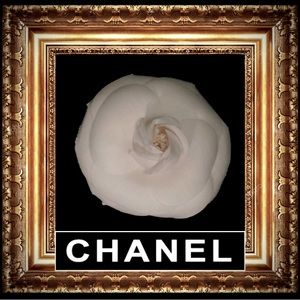 CHANEL camellia brooch vintage never worn mint in box perfect!